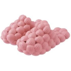 fengqingyunyan0304 Slides, comfortabele bubble zachte EVA platte slippers, voor vrouwen en heren, roze, 41.5 EU