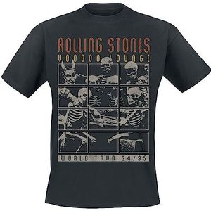 Rolling Stones, The Voodoo Lounge World Tour T-shirt zwart XXL 100% katoen Band merch, Bands