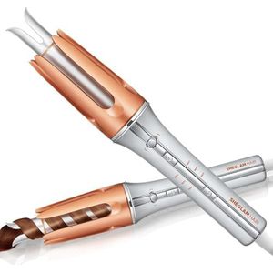 SHEGLAM Automatische krultang 25 mm met keramische coating, 3 temperatuurstanden (170-210 °C), snel opwarmen, automatische roterende krultang voor krullen