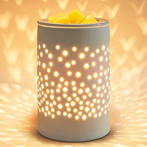 Bobolyn Keramische Elektrische Oliebrander Wax Smelt Brander Warmer Smelter Geur Olie Brander voor Thuiskantoor Slaapkamer Woonkamer Geschenken & Decor