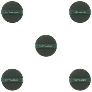 5 set van 7 stuks cosmetische puff nat droog foundation setting poeder applicator dubbelzijdige zachte wasbare make-up spons voor meisjes rond groen