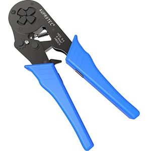 AUPROTEC Krimptang 4-16 mm² adereindhulzen tang vierkante perstang zelfinstellende kabelschoentang knijptang