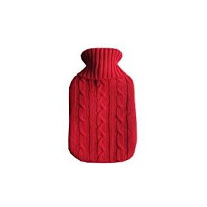 DieffematicRSD Warmwaterkruik Grote gebreide warmwaterzakhoes Warm Koudbestendig Warmtebehoud Warmwaterkruikhoes for de winter Warm houden (Color : Red)
