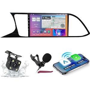 Android 14 Autoradio Navi voor S-eat Leon (2012-2018) 9 ""Schermradio met draadloze carplay Android Auto GPS Navigatieondersteuning Bluetooth 5.0 HIFI FM 5G-WiFi SWC MIC,M300s