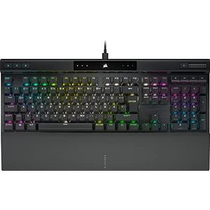 Corsair K70 RGB PRO mechanisch bekabeld gaming-toetsenbord (CHERRY MX RGB Speed, 8.000Hz Hyper-Polling, PBT DOUBLE-SHOT PRO-keycaps, soft-touch handbalsteun
