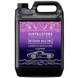 Dirtbusters Autobekleding Tapijt Cleaner Shampoo Oplossing (5L) Voor Interieur Valeting, Clean, Vlek Verwijderen & Ontgeuren Met Reactiverende Geurbehandeling