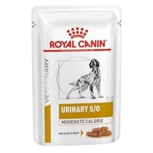 Royal Canin Veterinary URINARY S/O Medium Calorie | 12 x 100 g | Volledig dieet voor volwassen honden | Voor het oplossen van struvitstenen