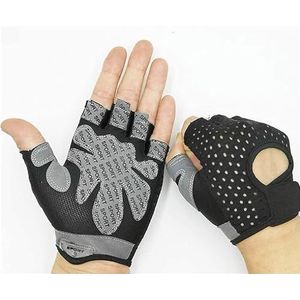 Sporthandschoenen Handschoenen Voor Heren Trainingshandschoenen Volledige Handpalmbescherming En Extra Grip Gymhandschoenen Voor Gewicht Mountainbike (Color : Black, Size : XL)