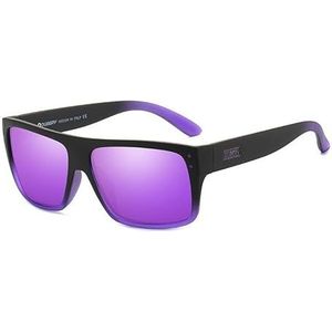 Gepolariseerde zonnebril met kleurenfilm, retro zonnebril, sportzonnebril for heren (Size : C1)