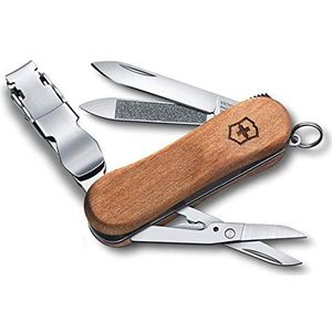 Victorinox - NAIL CLIP 580 WOOD - Multitool - Walnoothout - 6 Functies