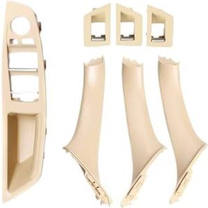 Auto Deurgreep-interieur Voor BMW 5 Serie F10 F11 523i 525i 528i 530i LHD Auto Interieur Deurgreep Set(LHD Beige)