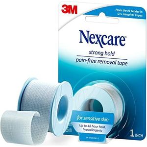 Nexcare Sterke tape voor pijnvrije verwijdering van gevoelige huid, 2,54 x 366 cm, 1 rol