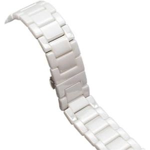20mm 22mm Keramische band Fit for Samsung galaxy 3 horloge 46mm 42mm gear s3 Band actieve 2 40 44mm Horloge keramische band(Color:White classic,Size:20mm)