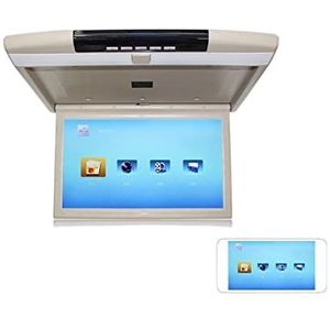 Draagbare dvd-speler voor videospelers op hoofdsteunen in auto's Auto Dak Mount Monitor 17 Inch HD Lcd-scherm Auto Video Player MP5 Display 1080 P Auto Plafond TV USB FM HDMI Speaker Link met HD-roter