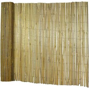 Floordirekt Bamboemat Brasil | inkijkbescherming van gespleten bamboe | natuurlijke inkijk- en windbescherming | voor balkon, terras en tuin | verkrijgbaar in 3 maten (150 x 300 cm)