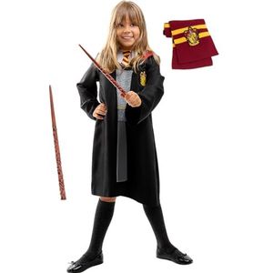 Funidelia | voor meisjes Gryffindor, Tovenaars, Films & Series, Hogwarts - Kostuum voor kinderen Accessoire verkleedkleding en rekwisieten voor Halloween, carnaval & feesten - Maat 5-6 jaar