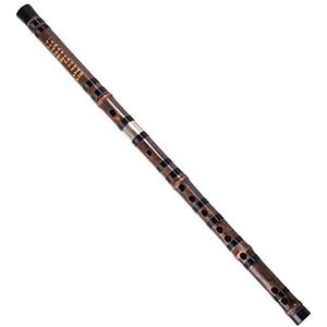 Professionele Bamboe Fluit Chinese Dwarsfluit Professionele Wind Muziekinstrumenten Paarse Bamboefluit Handgemaakt Met Accessoires (Color : D key)