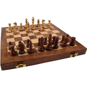 Guru-Shop Bordspel, Houten Gezelschapsspel - Dammen en Backgammon, Brown, 5x30x15 cm, Bordspellen Behendigheidsspellen