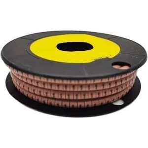 Draadnummermarkering, Kabelmarkering Multicolor cijfers 0-9 Pak van 250/500/1000 stuks 2,5 mm2 spiraal for 18AWG-12AWG(Multi-colored1,EC-0)