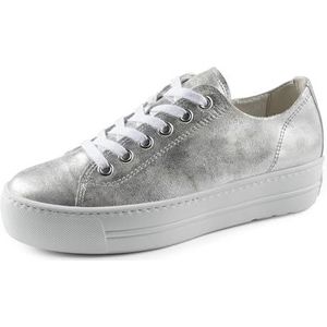 Paul Green Super Soft Pauls, lage sneakers voor dames, zilver metallic 67x, 37 EU