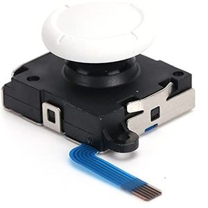 3D Analoge Joystick, Vervangende Thumb Stick Sensor Thumbsticks voor Controller en Lite Console(wit)