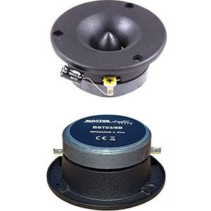 2 TWEETER MASTER AUDIO BST03/8B zwart 175 watt rms 350 watt max 9,7 cm in diameter en 105 db 8 ohm met 3,8 cm diepte voor home party, per paar
