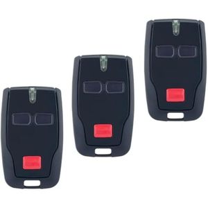 Reoval Set van 3 Garageafstandsbedieningen voor BFT MITTO 2, 433 MHz, BFT afstandsbediening met 2 knoppen, compatibel met garagedeuren