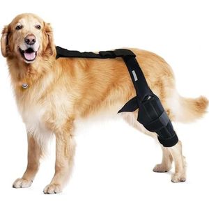 VIsuIvit Hondenkniebrace ter ondersteuning bij kruisbandletsel, gewrichtspijn en spierpijn, beter herstel ACL-brace, verstelbare achterste beenbretels voor honden, huisdierbrace (upgrade-stijl, klein)