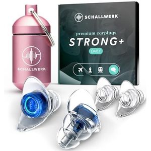 Schallwerk - Strong+ - Oordoppen - Transparant - Geluidsbescherming tot 42,5 dB