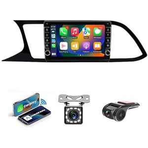 Android 14 2 DIN Autoradio Stereo 9 inch Screen voor Seat Leon 3 MK3 2012-2020 GPS Navigatiesysteem FM AM RDS DAB+ Radio Carplay Android Auto Qualcomm BT 5.0 Dolby DTS(NF-4 8Core 4+64G)