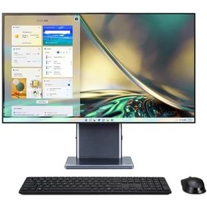 Acer Aspire S S27-1755 Intel® Core™ i7 i7-1260P 68,6 cm (27") 2560 x 1440 Pixels Alles-in-één-pc 16 GB DDR4-SDRAM 512 GB SSD Windows 11 Home Wi-Fi 6E (802.11ax) Grijs