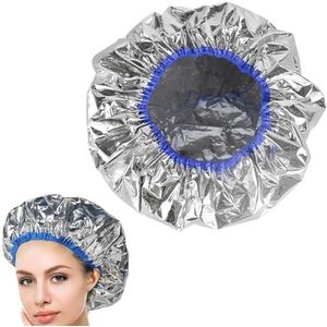 Dop van aluminiumfolie, haarverfkap van aluminium, hittebeschermingskap voor haarverven, haarverfkappen voor diepe conditionering, meisjes, jongens en vrouwen