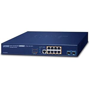 Planet L3 8-poorts 10/100/1000T 802.3at PoE + 2-poorts 10G SFP+, W126279327 (802.3at PoE + 2-poorts 10G SFP+ Managed Switch (120W PoE Budget, 200m Extend mo L3 8-poorts 1-poorts 1 0/100 1000T,)