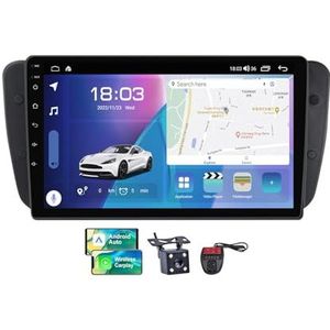 Android 13 Autoradio 2 DIN Compatibel met SEAT Ibiza 6J IV 4 2008-2015 9 Inch Touchscreen Carplay en Android Auto met Bluetooth 5.0/FM RDS/Bediening op het stuur/Achteruitrijcamera(NF-7)