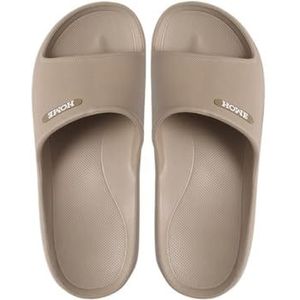 Dia's, Grote maten heren zomerpantoffels - dikke zool badsandalen, binnenhuisschoenen,voor dames en heren(Khaki,51EU)