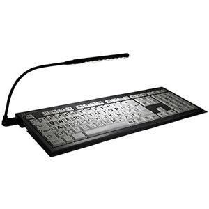 LogicKeyboard v2 USB Light Toetsenbord zwart