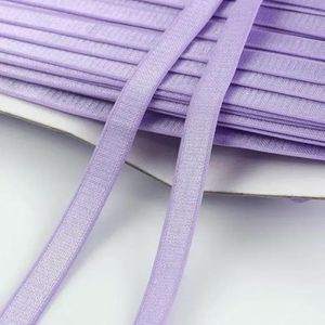 10/20M 12mm BH-band Elastische band Ondergoed Schouder Rubberen banden voor het naaien van broekriemen Stretch Nylon Webbing DIY Accessoires-Lichtpaars-12mm-20Meters