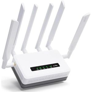 GL.iNet GL-XE3000 (Puli AX) 5G Router with SIM Card Slot, Dual SIM Cellular Router, Wi-Fi 6, 6400mAh Battery, Multi-WAN, VPN, OpenWrt, Secure 5G Routers for Office, Retail, Events, Remote Work