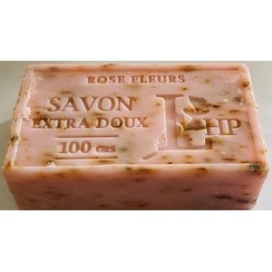 Lavanderaie de Haute Provence Zeep Savon de Marseille Provence Zuid-Frankrijk, 100 g, veganistisch, 20 soorten (rozenbloesem)