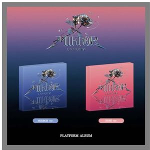 LA POEM MIRROR Single Album Platform Version Case + QR type mini-kaart + postkaart + fotokaart + 2 gesneden foto + sticker + boekenmarkering + tracking-sealed (set (mirror + roze)
