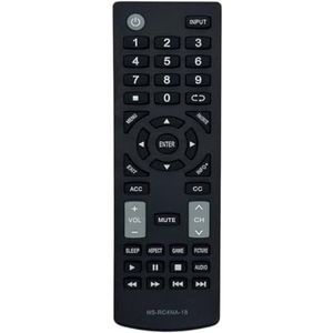 1 universele NS-RC4NA-18 vervangende afstandsbediening for alle INSIGNIA-tv's
