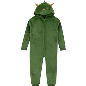 Harry Bear Dinosaur Onesie, Jongens Onesie Met 3D Hoorns, Dino Kinderpyjama, Jongens All In One Pyjama, Groen 134