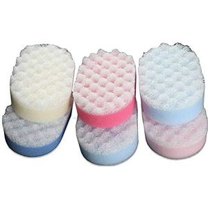 Anjing Pack van 12 Exfoliërende sponzen bad douche 2 zijdige spons