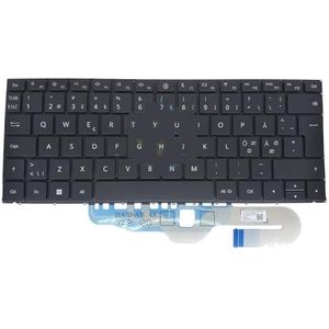 Toetsenbord voor HUAWEI voor MateBook voor X Pro 2022 MRG-W76 -W56 MRGF-X KT0121A3BK45NEA00 Spaans(NE Norwegian backlit)