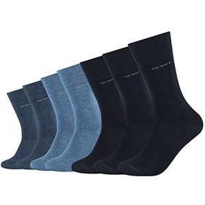 Camano Unisex CA-Soft Regular Sokken 7 Pack Dames Heren Gezondheidssokken zonder Rubber 35-38 39-42 43-46 Zwart Grijs Blauw, Navy Mix (5997), 13/15 EU