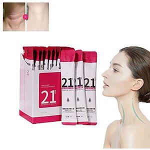 Koreaans 21 dagen Nmn verstevigend masker anti-aging hydraterend liftend verstevigend masker draagbaar wasvrij gezichtsmasker hyaluronzuur serum voor nek en gezicht