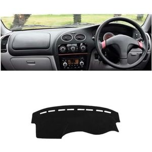 Auto Dashboard Cover Dash Mat Zonnescherm Pad Dashboard Tapijt, voor Mitsubishi Lancer 2006-2015, Flanellen Stoffen Dashboard Cover Mat