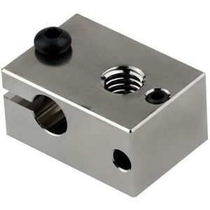 3D Printer Hoge Temperatuur Geplateerd Koper Heater Blok voor PT100 Cartridge Sensor Versie V6 Hotend Titan Aero Extruder (Koper)