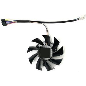 75MM FD8015U12D Koelventilator voor ASUS voor GTX 1660 SUPER Ti RX 5700 XT TUF X3 OC Grafische Kaart PLA08015S12HH T128015SU(Black C-Fan)