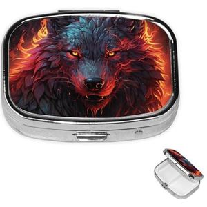 Pil Case Rechthoek 3 Compartiment Pillendoos Ronde Pil Organiseer Metalen Waterdichte Geneeskunde Organizer Doos voor Reizen Kleine Pillen Container Draagbaar voor Supplementen